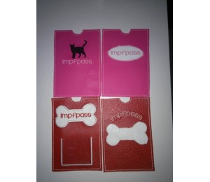 ITH - Stickserie Impfpasshüllen - Hund, Katze, Pferd, Kaninchen